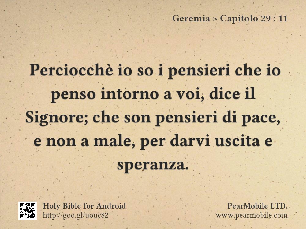 Geremia, Capitolo 29:11